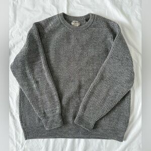 L.L. Bean Gray cable knit Sweater
